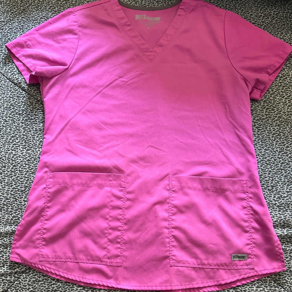 Pink Grey’s Anatomy by Barco Scrub Top Medium